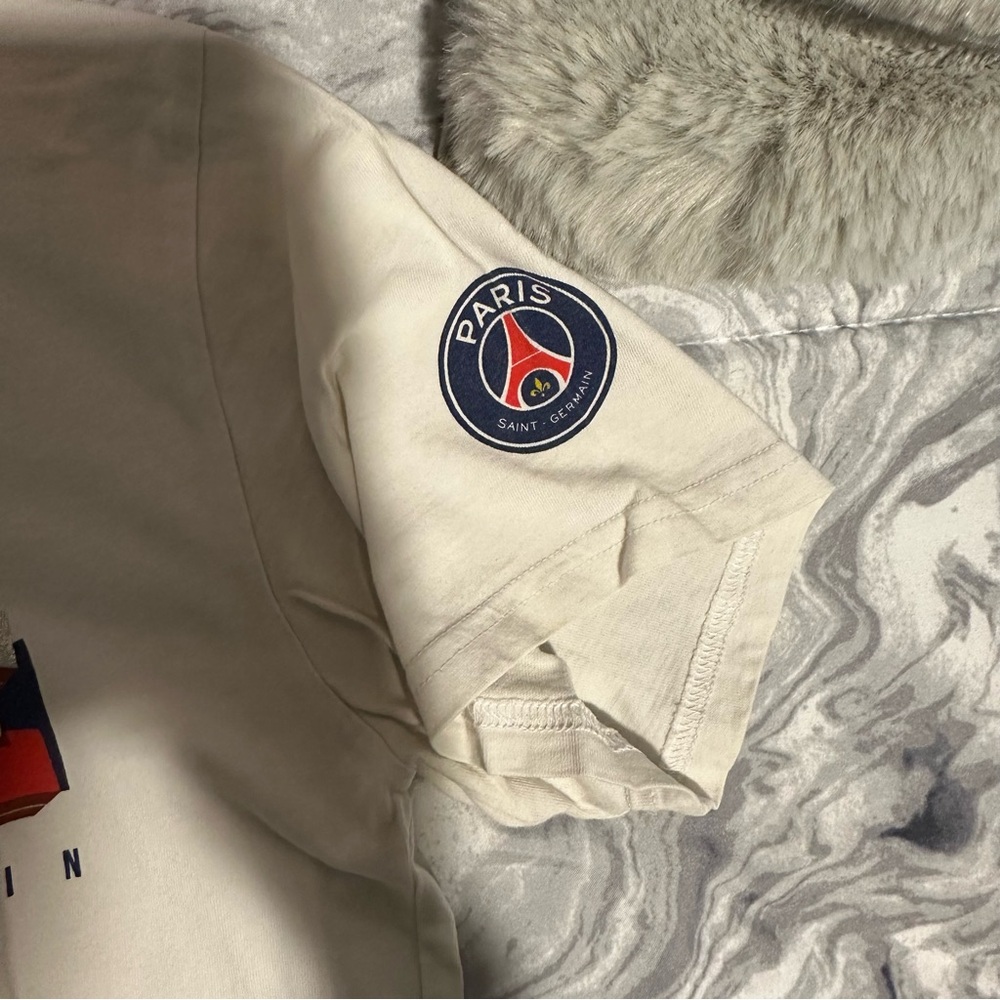 Size unisex S Paris Saint Germain white t-shirt